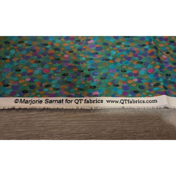 1 yard Marjorie Sarnat QT Fabrics Abstract Brushstroke Opulent Owls Quilting - Picture 3 of 3